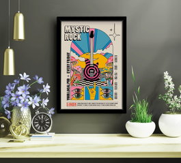 Wallity Cuadro Decorativo Enmarcado en MDF Multicolor 38 x 53 cm